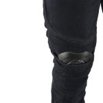 Men’s XS2822 Black Denim Motorcycle Pants with CE Approved Armor - Image 6