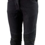 Ladies XS2823 Black Denim Motorcycle Pants with CE Approved Armor - Image 8