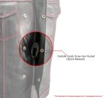 Milwaukee Leather Men’s Redline Ledger Club‑Style Motorcycle Premium Leather Vest w/ Red Stitching LKM3788 - Image 6