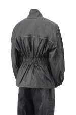 NexGen Ladies XS5001 Black Water Proof Rain Suit with Reflective Piping - Image 2