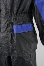 NexGen Ladies XS5001 Black and Blue Water Proof Rain Suit with Reflective Piping - Image 9