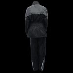 NexGen Ladies XS5001 Black and Grey Water Proof Rain Suit with Reflective Piping - Image 4