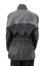 NexGen Ladies XS5001 Black and Grey Water Proof Rain Suit with Reflective Piping - Image 7