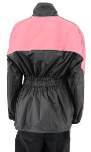 NexGen Ladies XS5001 Black and Pink Water Proof Rain Suit with Reflective Piping - Image 11