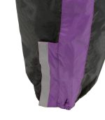 NexGen Ladies XS5001 Black and Purple Water Proof Rain Suit with Reflective Piping - Image 8