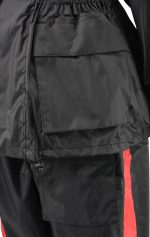 NexGen Ladies XS5001 Black and Red Water Proof Rain Suit with Reflective Piping - Image 6