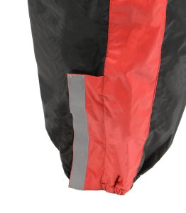 NexGen Ladies XS5001 Black and Red Water Proof Rain Suit with Reflective Piping - Image 10