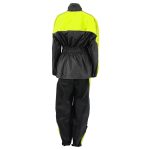 NexGen Ladies XS5001 Black and Hi-Vis Yellow Water Proof Rain Suit with Reflective Piping - Image 5