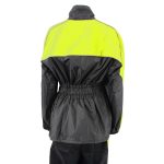 NexGen Ladies XS5001 Black and Hi-Vis Yellow Water Proof Rain Suit with Reflective Piping - Image 6