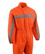 NexGen Men’s XS5004 Orange Hi-Viz Water Proof Rain Suit with Reflective Panels - Image 4
