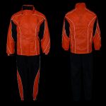 NexGen Men’s XS5020 Orange and Black Hooded Hi Visibility Water Proof Rain Suit with Reflective Piping - Image 4
