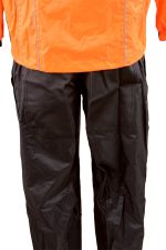 NexGen Men’s XS5020 Orange and Black Hooded Hi Visibility Water Proof Rain Suit with Reflective Piping - Image 6