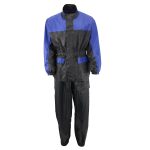 NexGen XS5031 Women’s Blue and Black Water Proof Rain Suit with Cinch Sides