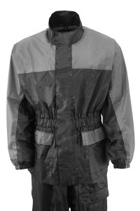 NexGen XS5031 Women’s Grey and Black Water Proof Rain Suit with Cinch Sides - Image 6