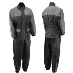 NexGen XS5031 Women’s Grey and Black Water Proof Rain Suit with Cinch Sides - Image 2