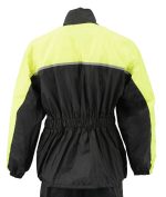 NexGen XS5031 Women’s Yellow and Black Hi-Viz Water Proof Rain Suit with Cinch Sides - Image 12