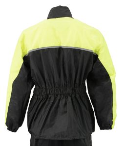 NexGen XS5031 Women’s Yellow and Black Hi-Viz Water Proof Rain Suit with Cinch Sides - Image 12