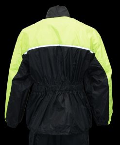 NexGen XS5031 Women’s Yellow and Black Hi-Viz Water Proof Rain Suit with Cinch Sides - Image 2