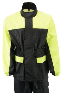 NexGen XS5031 Women’s Yellow and Black Hi-Viz Water Proof Rain Suit with Cinch Sides - Image 4