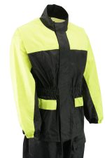 NexGen XS5031 Women’s Yellow and Black Hi-Viz Water Proof Rain Suit with Cinch Sides - Image 5
