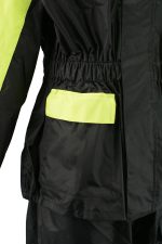 NexGen XS5031 Women’s Yellow and Black Hi-Viz Water Proof Rain Suit with Cinch Sides - Image 7