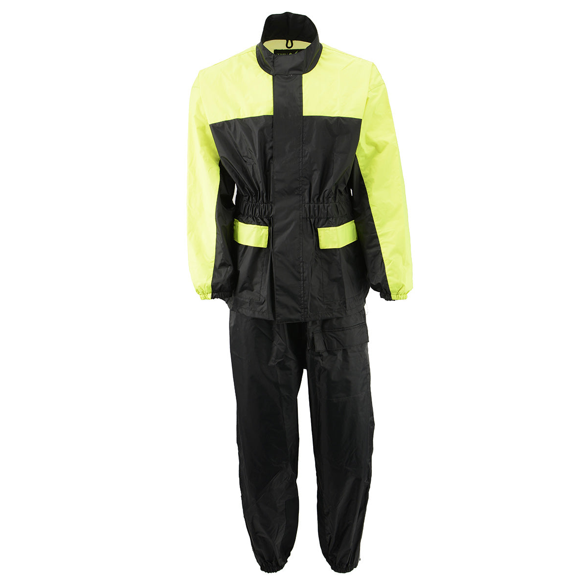 NexGen XS5031 Women’s Yellow and Black Hi-Viz Water Proof Rain Suit with Cinch Sides