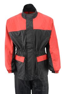 NexGen XS5031 Women’s Red and Black Water Proof Rain Suit with Cinch Sides - Image 9