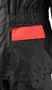 NexGen XS5031 Women’s Red and Black Water Proof Rain Suit with Cinch Sides - Image 11