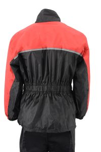 NexGen XS5031 Women’s Red and Black Water Proof Rain Suit with Cinch Sides - Image 10