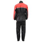 NexGen XS5031 Women’s Red and Black Water Proof Rain Suit with Cinch Sides - Image 6