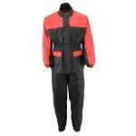 NexGen XS5031 Women’s Red and Black Water Proof Rain Suit with Cinch Sides