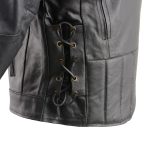 Event Leather XS5410 Men’s Vented Scooter Jacket with Antique Brass Hardware - Image 5