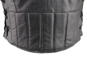 Event Leather XS5410 Men’s Vented Scooter Jacket with Antique Brass Hardware - Image 4