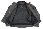 Event Leather XS5410 Men’s Vented Scooter Jacket with Antique Brass Hardware - Image 3