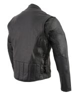 Event Leather XS5410 Men’s Vented Scooter Jacket with Antique Brass Hardware - Image 2