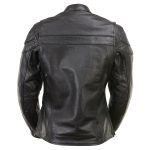 Milwaukee Leather LKL27008 Women’s Premium Black Leather Motorcycle Rider Jacket with CE Armor Protection - Image 2