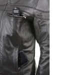 Milwaukee Leather LKL27008 Women’s Premium Black Leather Motorcycle Rider Jacket with CE Armor Protection - Image 8