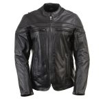 Milwaukee Leather LKL27008 Women’s Premium Black Leather Motorcycle Rider Jacket with CE Armor Protection - Image 11