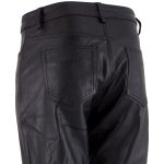 Milwaukee Leather LKM5719 Women’s Black Buffalo Leather Motorcycle Riding Pants, Boot Cut, Unhemmed - Image 10