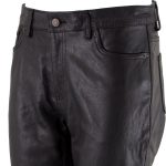 Milwaukee Leather LKM5719 Women’s Black Buffalo Leather Motorcycle Riding Pants, Boot Cut, Unhemmed - Image 9