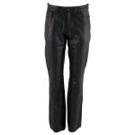 Milwaukee Leather LKM5719 Women’s Black Buffalo Leather Motorcycle Riding Pants, Boot Cut, Unhemmed - Image 7