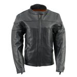 Milwaukee Leather SH7083 Women’s Black ‘Euro Racing’ Vented Leather Jacket with Side Stretch - Image 8