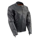 Milwaukee Leather XS7083 Women’s Black ‘Euro Racing’ Vented Leather Jacket with Side Stretch