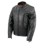 Milwaukee Leather SH7083 Women’s Black ‘Euro Racing’ Vented Leather Jacket with Side Stretch - Image 7