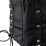 Ladies XS761 Classic Braided Leather Vest with Side Laces - Image 5