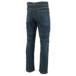 Men’s XS2822 Blue Denim Motorcycle Pants with CE Approved Armor - Image 2