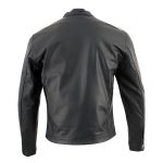 Hot Leathers XSM1007 Men’s Black Motorcycle Jacket with Orange and Cream Stripes - Image 3