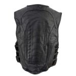 Milwaukee Leather SH1467 Men’s Classic Black Leather Vest with Back Padding - Image 2