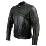 Milwaukee Leather LKM17015 Men’s Premium Black Leather Vented Racer Style Motorcycle Bker Jacket w/ CE Armor - Image 10